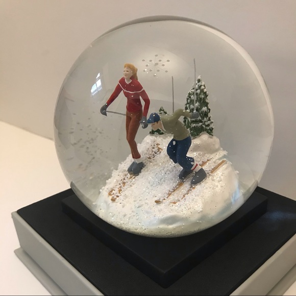 Ski Aspen Artisan Other - New in Box ASPEN Skiers Snow Globe — Holiday Gift / Decor for Ski Lovers!